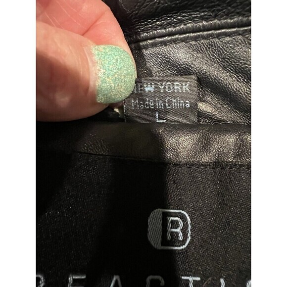 KENNETH COLE REACTION, Vintage, Men's Genuine Lambskin Leather James Dean Large - Picture 6 of 8